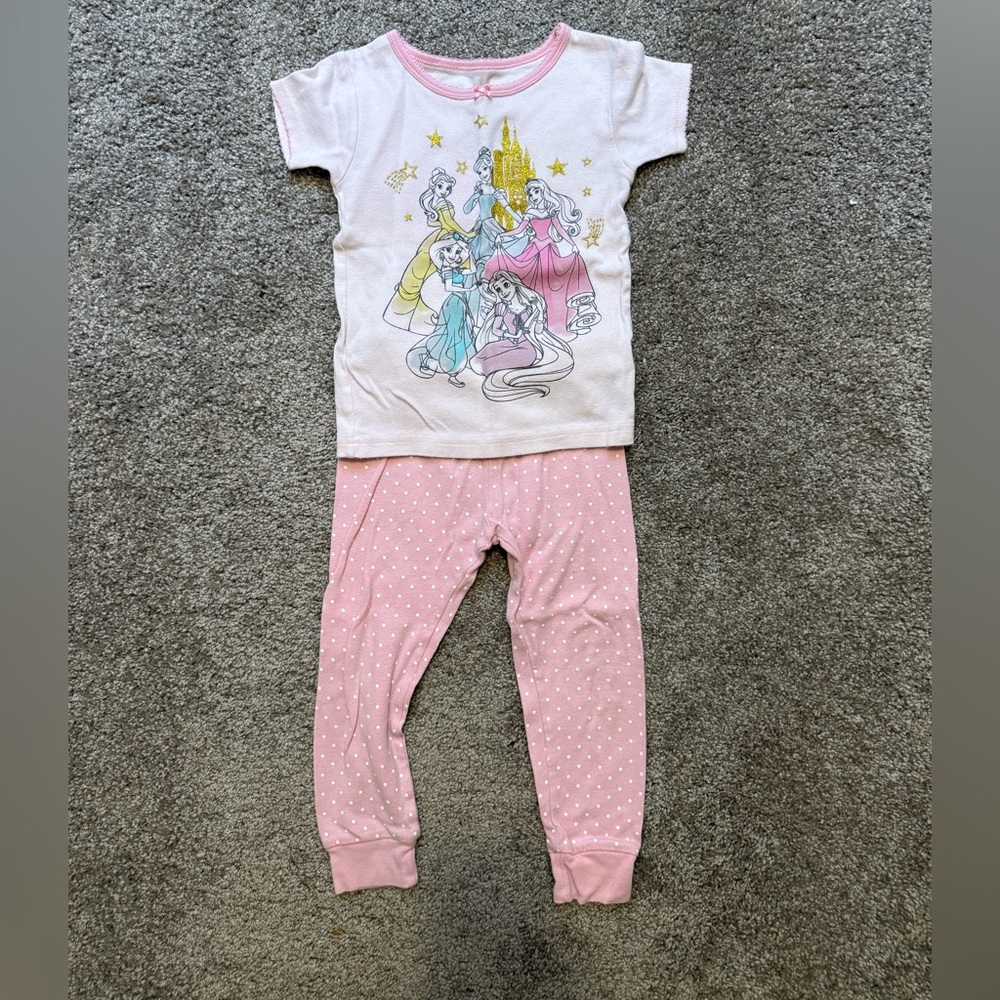 🌼5/$10🌼Carter’s Disney Carter's Pink Princess pajama set 3t